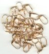 10 Pairs of Bright Copper Plated Lever Back Earrings with Shell